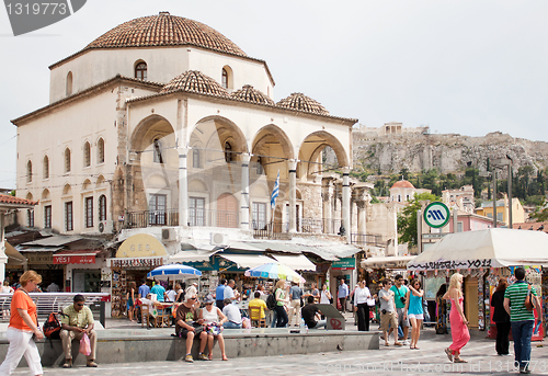 Image of Monastiraki Square in Athens, Greece