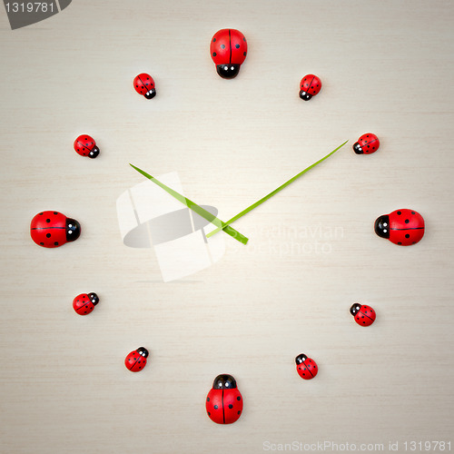 Image of ladybird clock