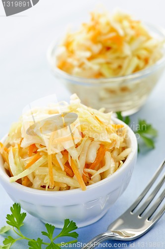 Image of Bowls of coleslaw