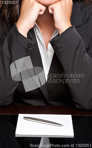 Image of Bored Businesswoman