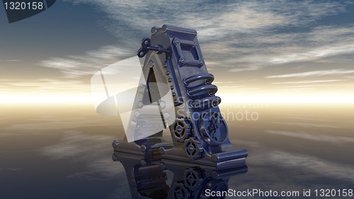 Image of letter a machine