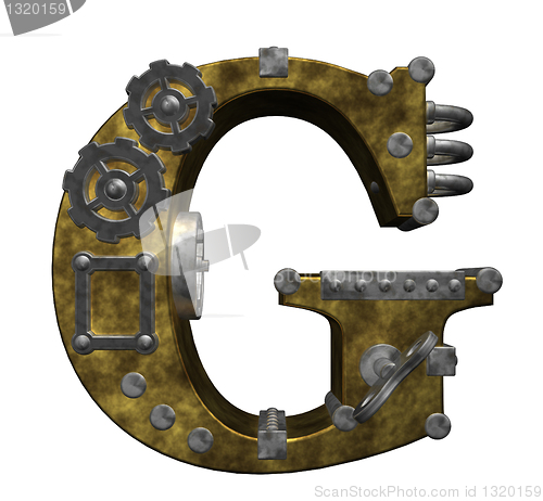 Image of steampunk letter g