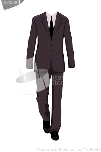 Image of male business suit, design elements