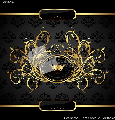 Image of gold vintage for design packing