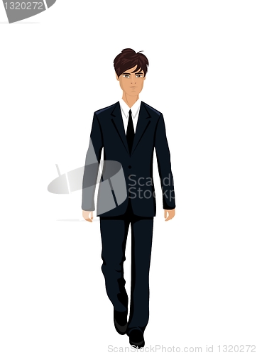 Image of businessman in suit isolated