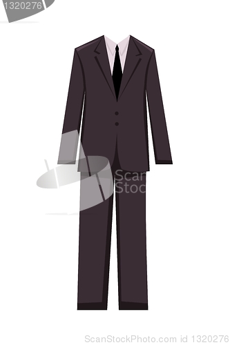 Image of male business suit, design elements