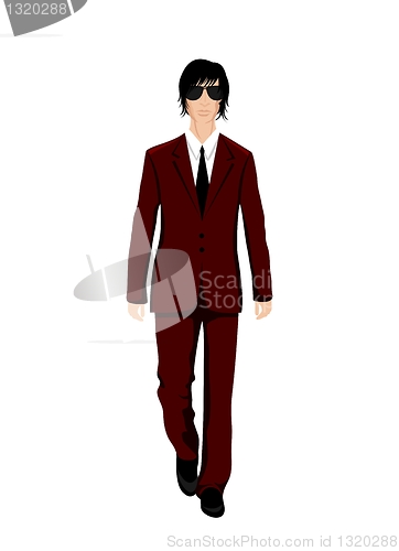 Image of businessman in suit isolated
