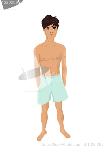 Image of sexy guy isolated