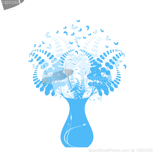 Image of Beautiful floral and vase
