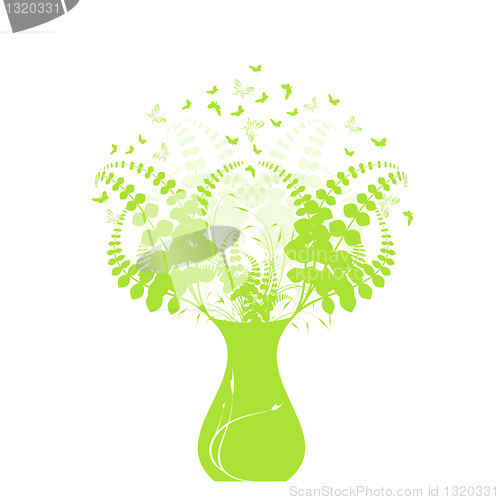 Image of Beautiful floral and vase