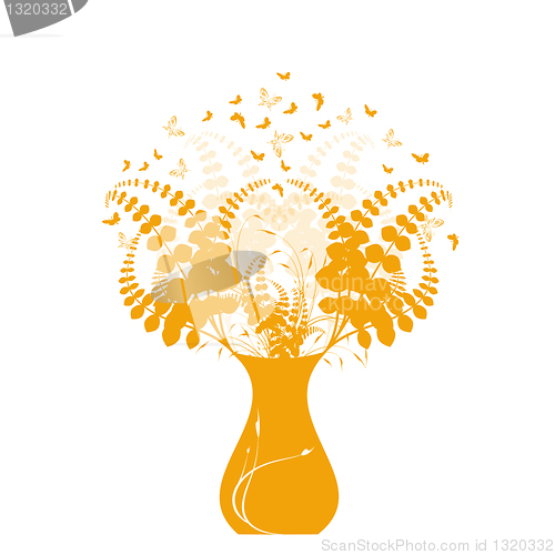 Image of Beautiful floral and vase