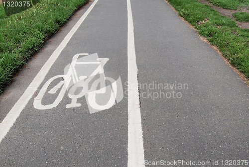 Image of Bike lane sign