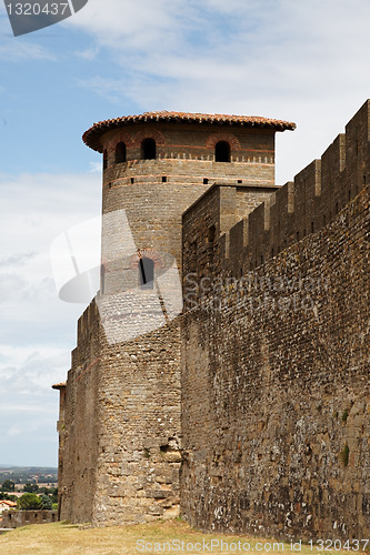 Image of Walls of Carcassonne-detail