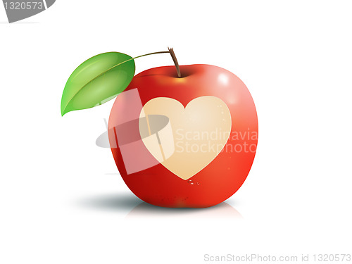 Image of apple heart