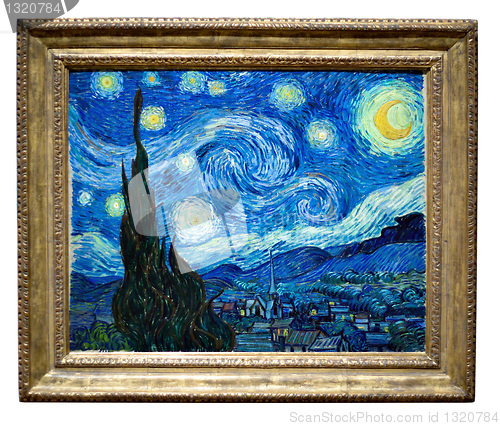 Image of Starry Night Painting By Vincent Van Gogh