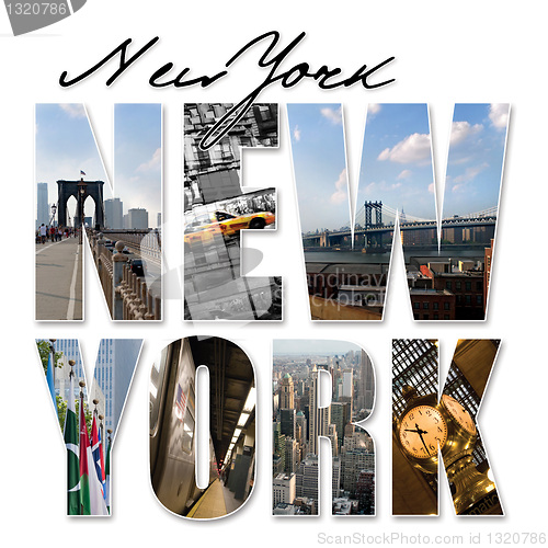 Image of NYC New York City Graphic Montage