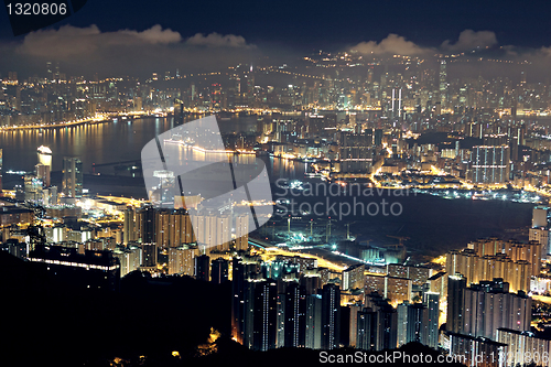 Image of hong kong city night