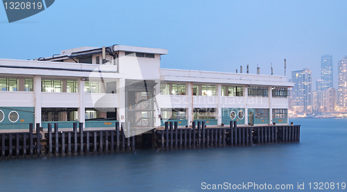 Image of Ferry Pier to remote island of Hong Kong 