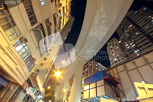 Image of Higher traffic bridge in downtown