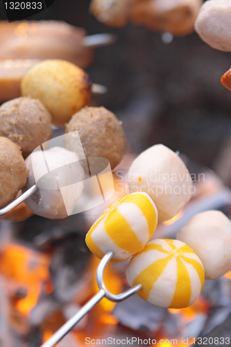 Image of Grilled barbecue on outdoor 