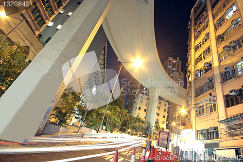 Image of Higher traffic bridge in downtown