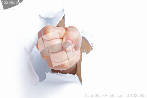 Image of Fist from paper