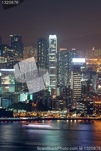 Image of Hong Kong at night 