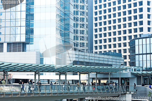 Image of modern overpass in building