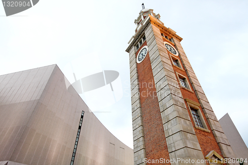 Image of clock tower in hong kong 