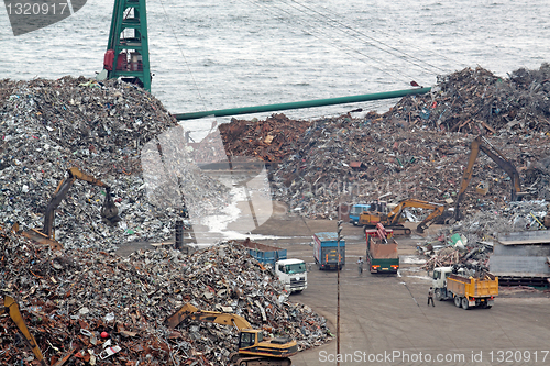 Image of scrap yard recycling