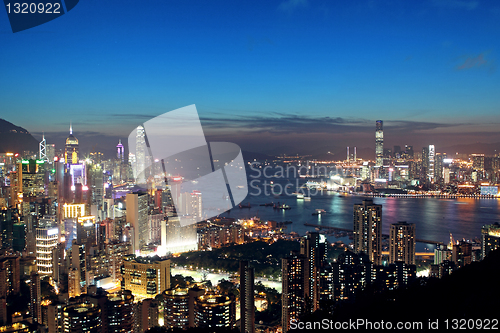 Image of Sunset in Hong Kong 