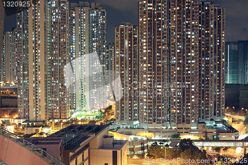 Image of Hong kong at night 