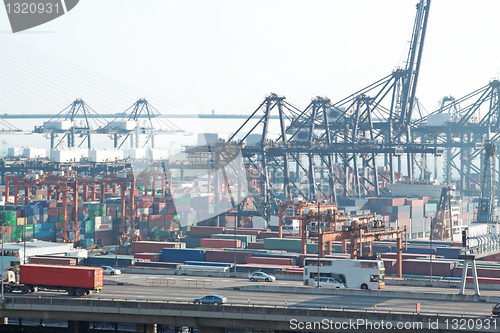 Image of container pier