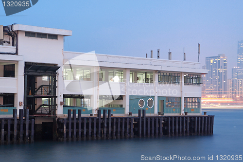 Image of Ferry Pier to remote island of Hong Kong 
