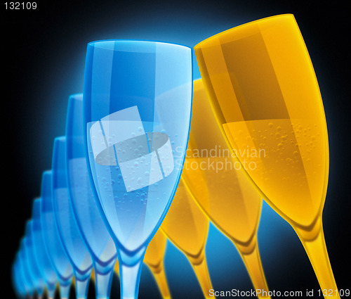 Image of champagne glasses