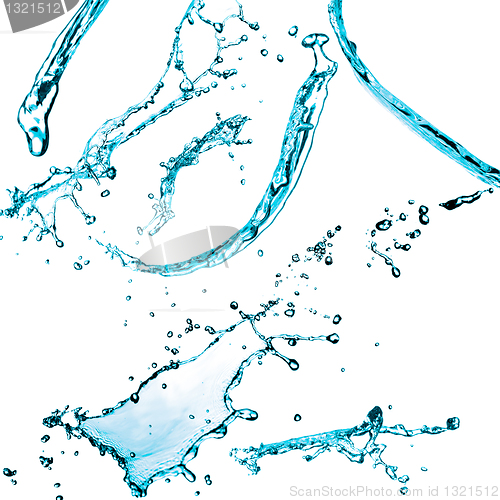 Image of Blue color water splash 