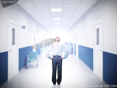 Image of man in hospital