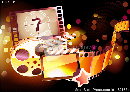 Image of abstract cinema background