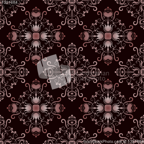 Image of Brown seamless ornament with rhombuses