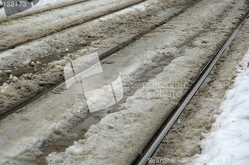 Image of Milan Italy with snow