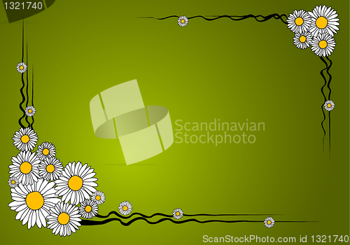 Image of Vector flower frame 