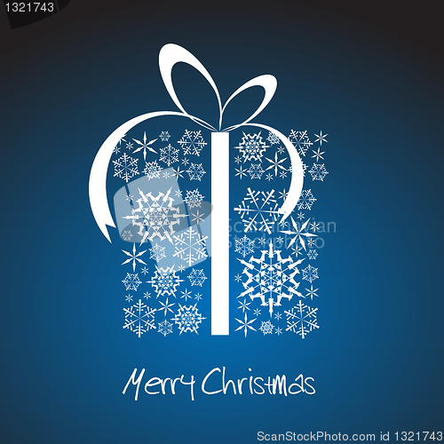 Image of Stylized Christmas present box 