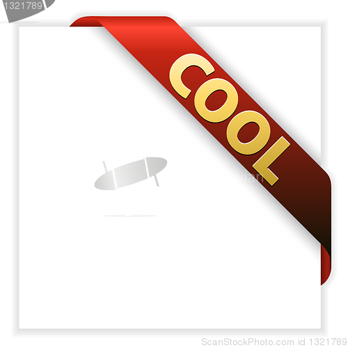 Image of Cool red corner ribbon 