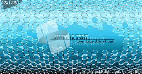 Image of Abstract blue technical background