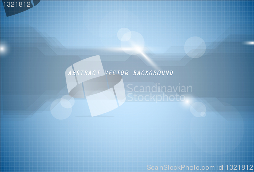 Image of Abstract vector blue background