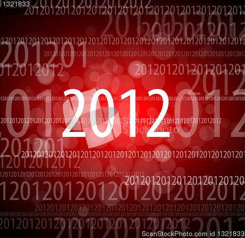 Image of Vector 2012 new year card