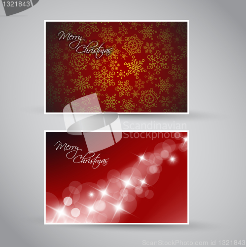 Image of Set of vector christmas / New Year banners