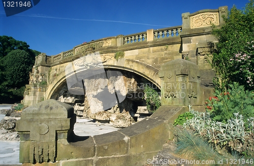Image of Old fountain on Esplanade, Metz, Lorraine, France