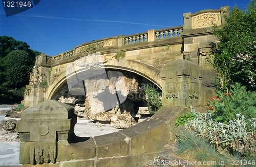 Image of Old fountain on Esplanade, Metz, Lorraine, France