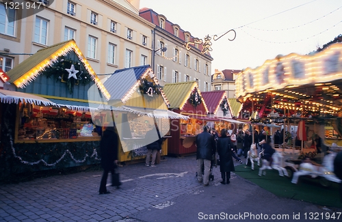 Image of Christmas market, Metz, Lorraine, France